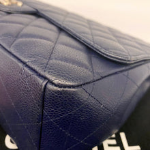 Load image into Gallery viewer, Chanel Navy Classic Flap Jumbo