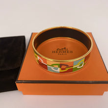 Load image into Gallery viewer, Hermes Wide Enamel Bangle Bracelet