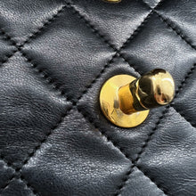Load image into Gallery viewer, Chanel Vintage 18K gold Classic Flap Lambskin Medium bag