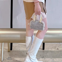 Load image into Gallery viewer, Christian Dior mini grey canvas handbag TSW pop