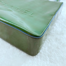 Load image into Gallery viewer, Chanel Green Patent Leather Tote Bag