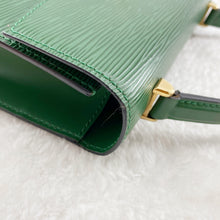 Load image into Gallery viewer, Louis Vuitton Green Leather Marlesherbes Bag