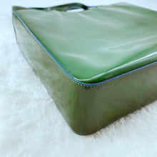 Load image into Gallery viewer, Chanel Green Patent Leather Tote Bag