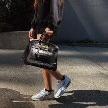 Load image into Gallery viewer, Hermes Birkin35 Bag Black Crocodile Gold Hardware