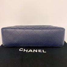 Load image into Gallery viewer, Chanel Navy Classic Flap Jumbo