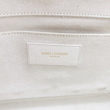 Load image into Gallery viewer, Yves Saint Laurent White Textured Leather Y-ligne Clutch