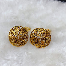 Load image into Gallery viewer, Chanel Perforated Logo Clip Earrings 1980's