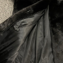 Load image into Gallery viewer, VTO black mink vest