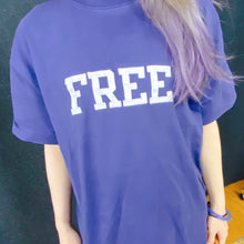 Load image into Gallery viewer, Balenciaga Purple 'Free' T-shirt