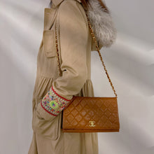 Load image into Gallery viewer, Chanel Quilted lambskin shoulder bag