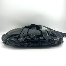 Load image into Gallery viewer, Gucci Black& Gold Patent Leather Hysteria Tote
