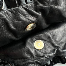 Load image into Gallery viewer, Gucci Black& Gold Patent Leather Hysteria Tote