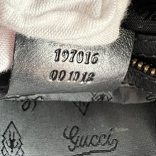 Load image into Gallery viewer, Gucci Black& Gold Patent Leather Hysteria Tote