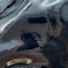 Load image into Gallery viewer, Gucci Black& Gold Patent Leather Hysteria Tote