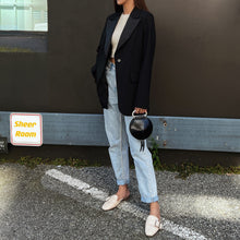 Load image into Gallery viewer, 3.1 Phillip Lim Black Alix Circle Leather Clutch