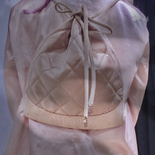 Load image into Gallery viewer, CHANEL Vintage Quilted Satin and Suede Drawstring Backpack