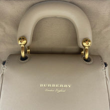 Load image into Gallery viewer, Burberry Tan leather mini DK88 top handle bag