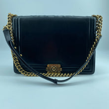 Load image into Gallery viewer, Chanel glazed leather le boy flap bag