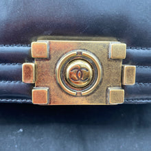 Load image into Gallery viewer, Chanel glazed leather le boy flap bag