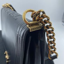 Load image into Gallery viewer, Chanel glazed leather le boy flap bag