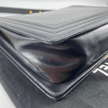Load image into Gallery viewer, Chanel glazed leather le boy flap bag
