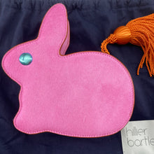 Load image into Gallery viewer, Hillier Bartley Bunny calf hair and leather clutch