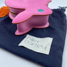 Load image into Gallery viewer, Hillier Bartley Bunny calf hair and leather clutch