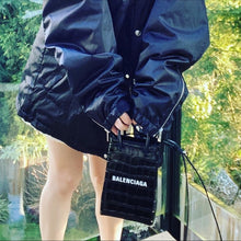 Load image into Gallery viewer, BALENCIAGA SHOPPING PHONE HOLDER leather bag