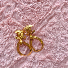 Load image into Gallery viewer, Chanel vintage CC logo earrings