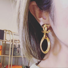 Load image into Gallery viewer, Chanel vintage CC logo earrings