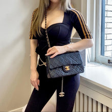 Load image into Gallery viewer, Chanel 24K Gold Classic Flap medium size