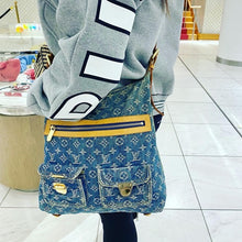 Load image into Gallery viewer, LOUIS VUITTON Denim Monogram Denim Baggy GM Bag