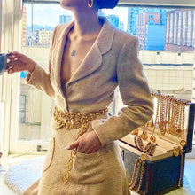 Load image into Gallery viewer, CHANEL wool skirt suit