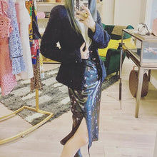 Load image into Gallery viewer, CHANEL black wool coat