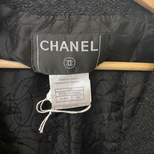 Load image into Gallery viewer, CHANEL black wool coat