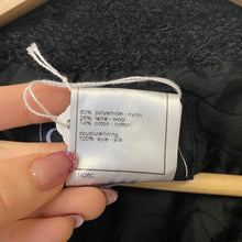 Load image into Gallery viewer, CHANEL black wool coat