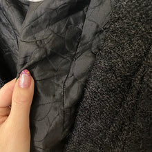 Load image into Gallery viewer, CHANEL black wool coat