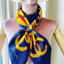 Load image into Gallery viewer, CHANEL silk scarf