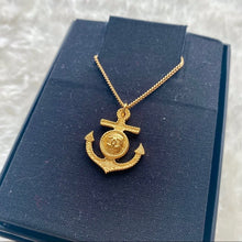 Load image into Gallery viewer, CHANEL anchor pendant necklace
