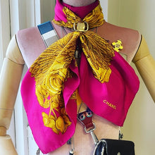 Load image into Gallery viewer, CHANEL Silk Scarf pink