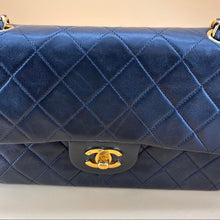 Load image into Gallery viewer, Chanel 24K Gold Classic Flap medium size