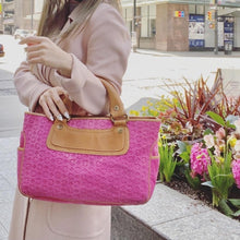 Load image into Gallery viewer, CELINE pink logo tote TWS