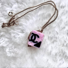 Load image into Gallery viewer, CHANEL pink pendant necklace