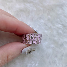 Load image into Gallery viewer, Dior pink logo ring