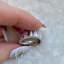 Load image into Gallery viewer, Dior pink logo ring