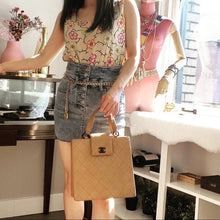 Load image into Gallery viewer, CHANEL VINTAGE leather tote