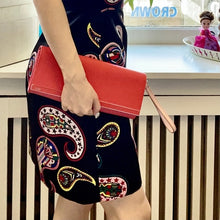 Load image into Gallery viewer, FENDI Grained Leather Clutch Bag