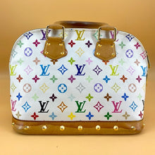 Load image into Gallery viewer, LOUIS VUITTON white multicolour Alma PM handbag