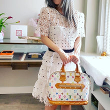 Load image into Gallery viewer, LOUIS VUITTON white multicolour Alma PM handbag