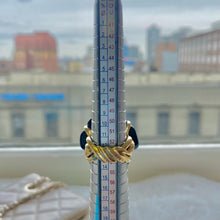 Load image into Gallery viewer, CHANEL black Camille 18k gold ring